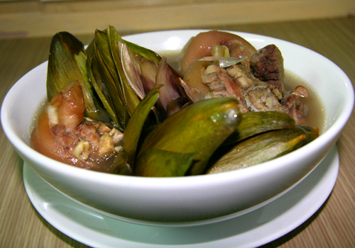 CANH ATISO HẦM GIÒ HEO