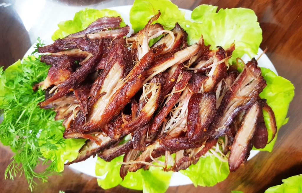 Thịt lợn sấy Ninh Sớp
