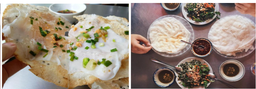 Bánh tráng đập (mắm nêm)			
